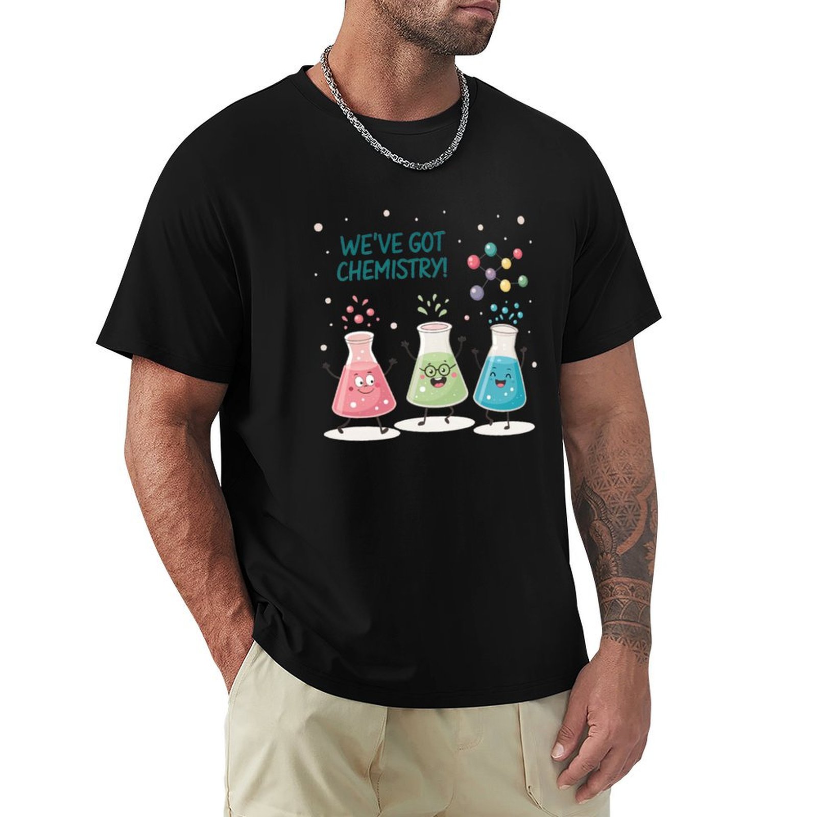 Science Buddy - Science Beaker Buddies 티셔츠 대형 사이즈
