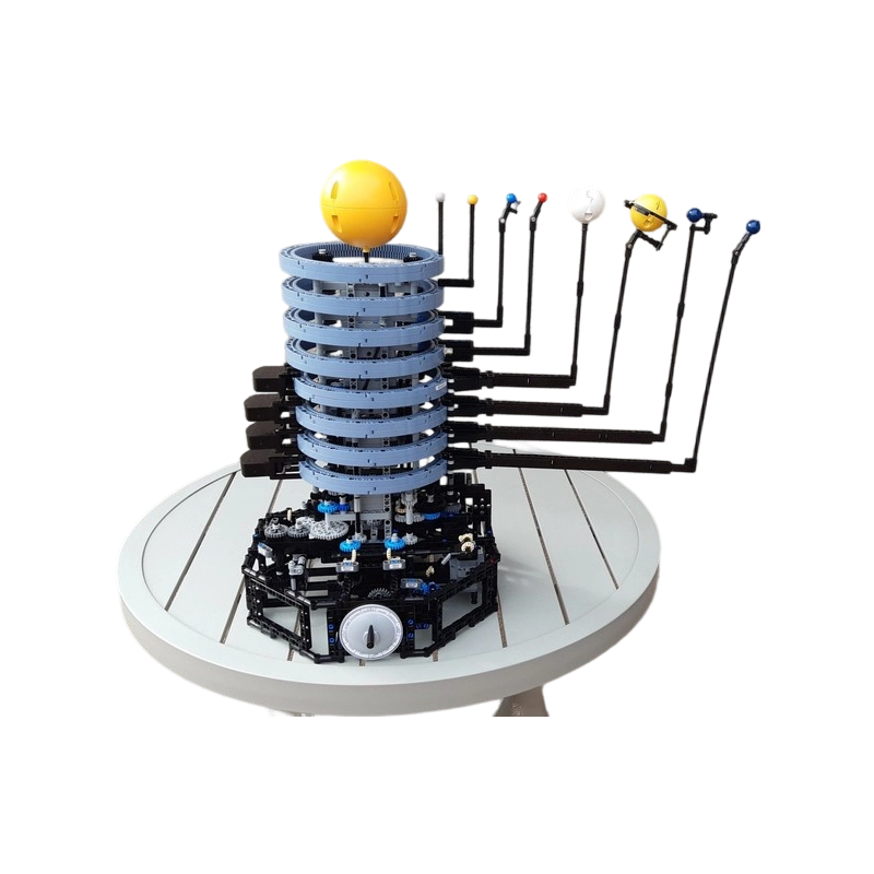 Solar System Orrery - 창의적인 MOC 조립 키트로 태양계 오레리(惑星)를