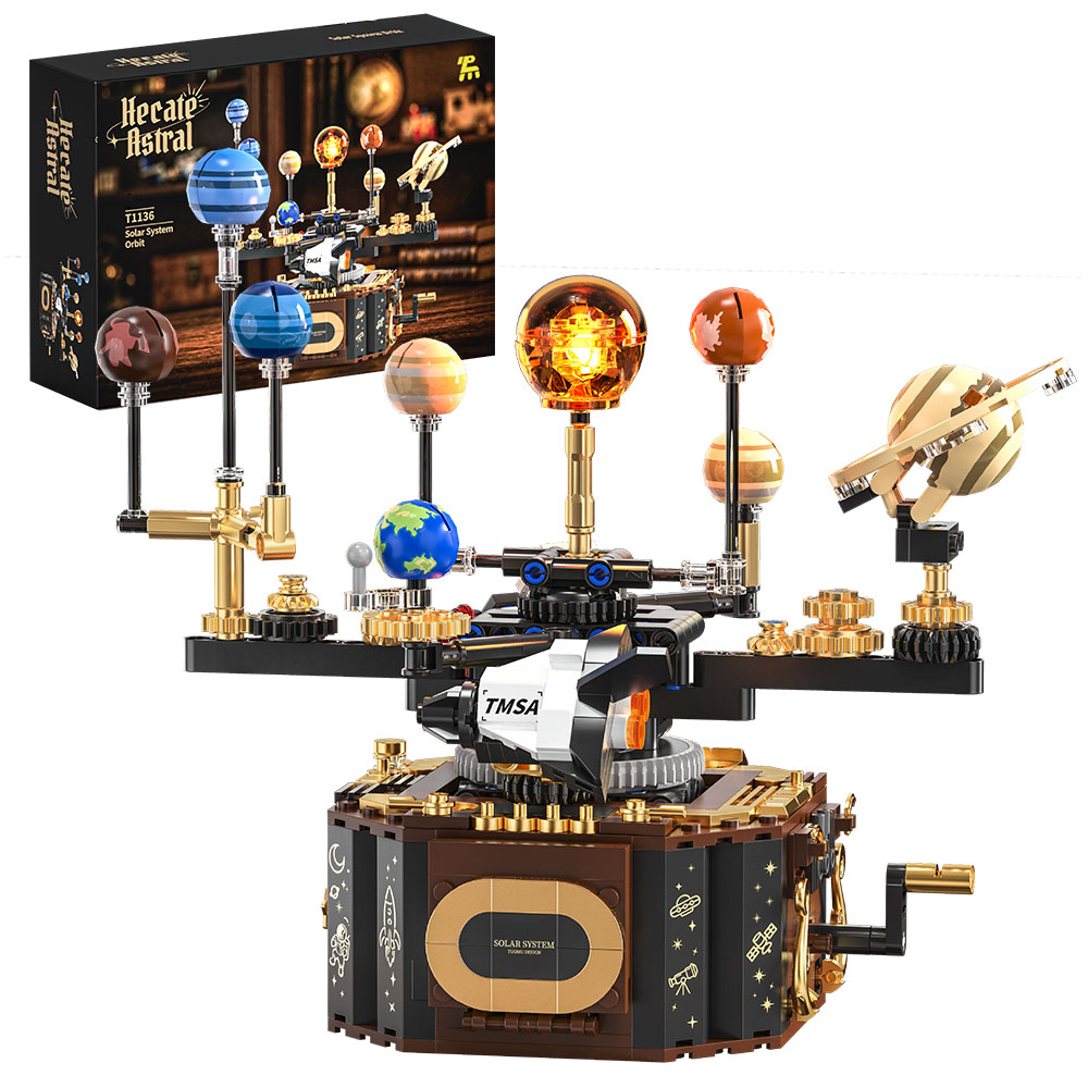 Solar System Orrery - 기계식 태양계 오레리 빌딩 블록 행성