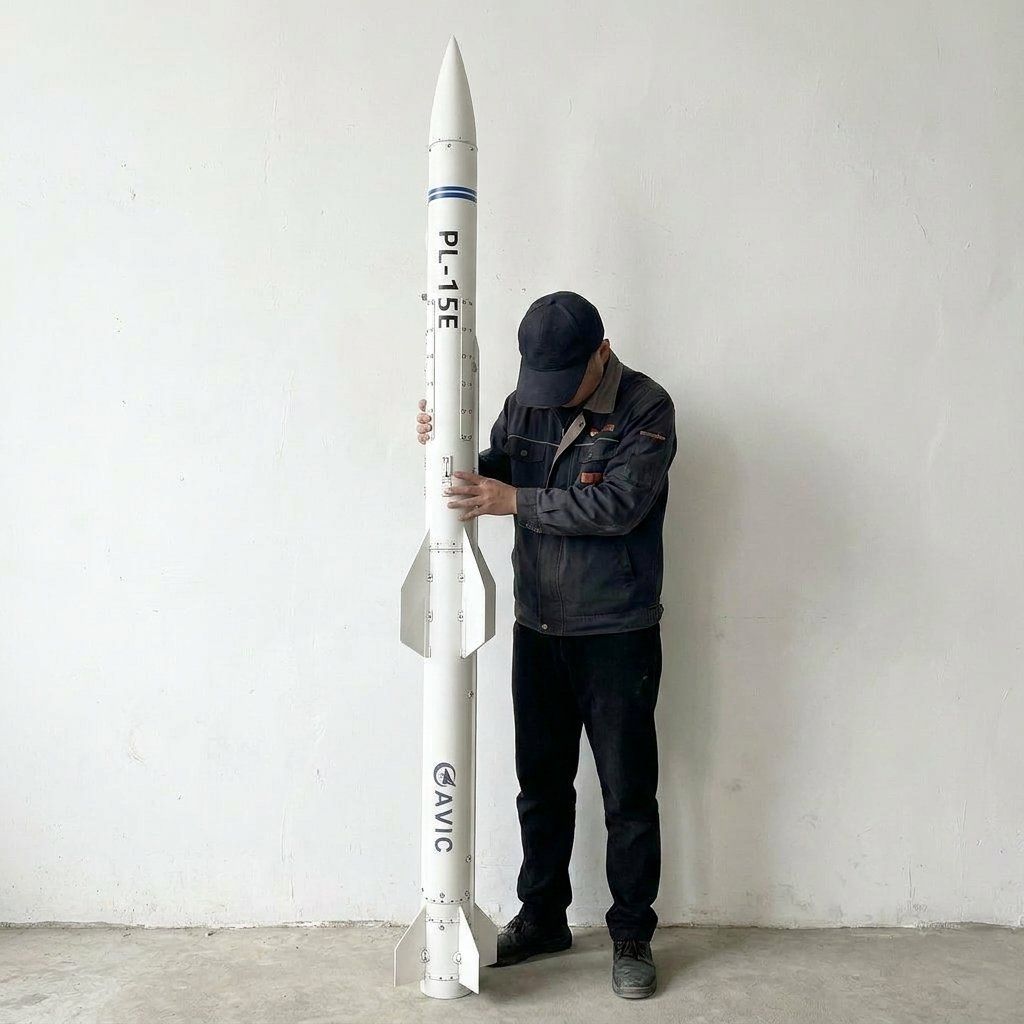 Science Exhibition Models - 3D 프린팅된 중국 PL-15E 공대공 미사일