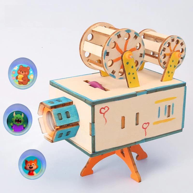 1세트 나무 DIY 필름 프로젝터 물리 모델 키트 ST - Science Hobby Kit 리뷰 및 가격