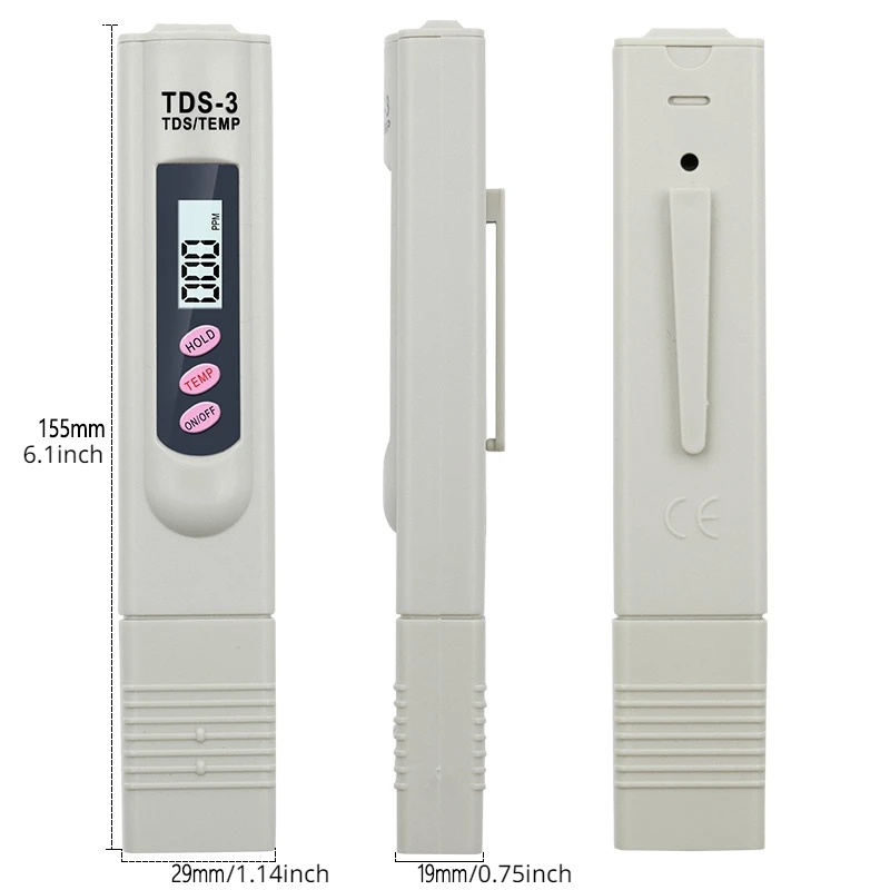 1/3개 휴대용 LCD 디지털 TDS 수질 테스터 수질 - Water Testing Kit 리뷰 및 가격