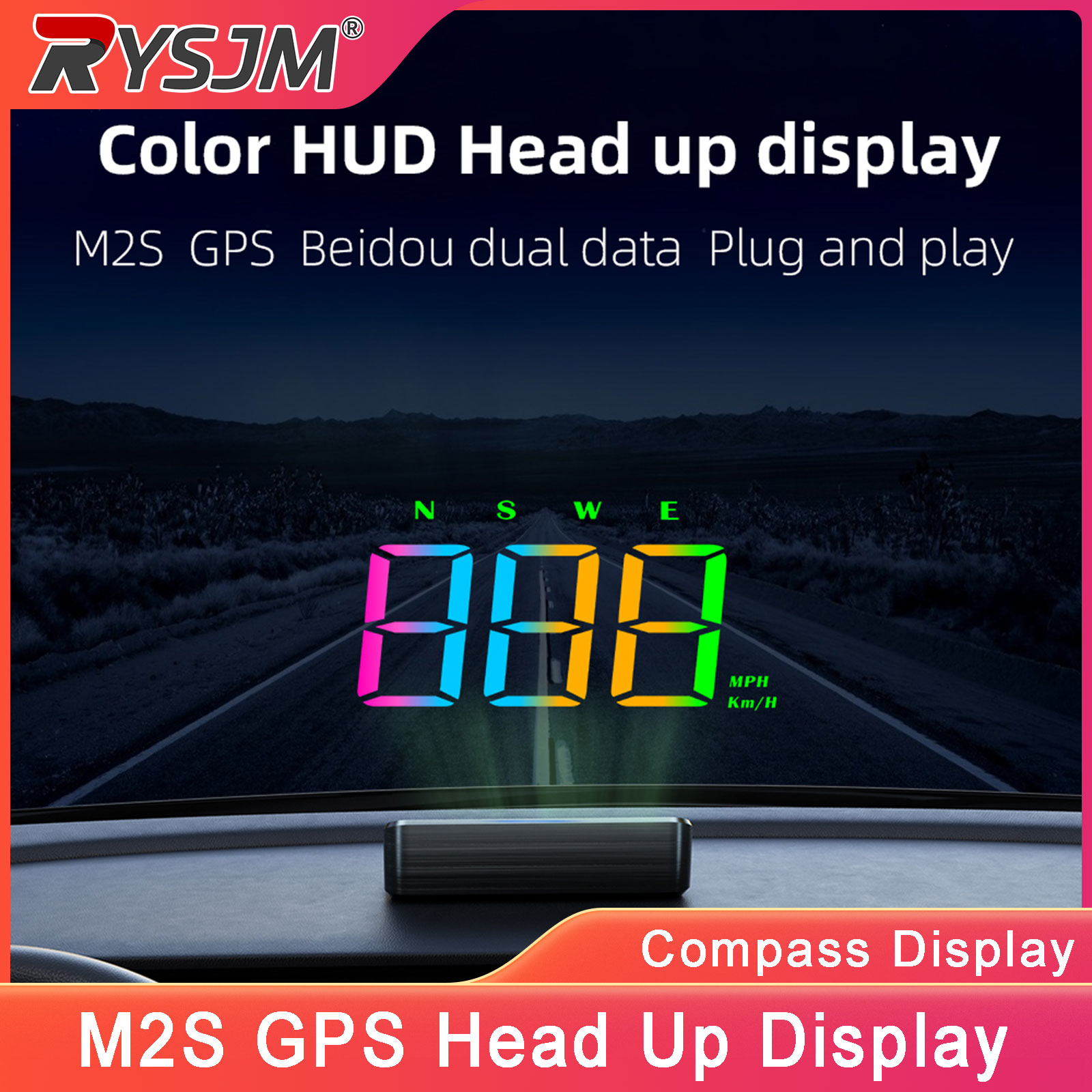 M2S HUD 헤드업 디스플레이 GPS 디지털 속도계  - Anemometer Wind Speed 리뷰 및 가격