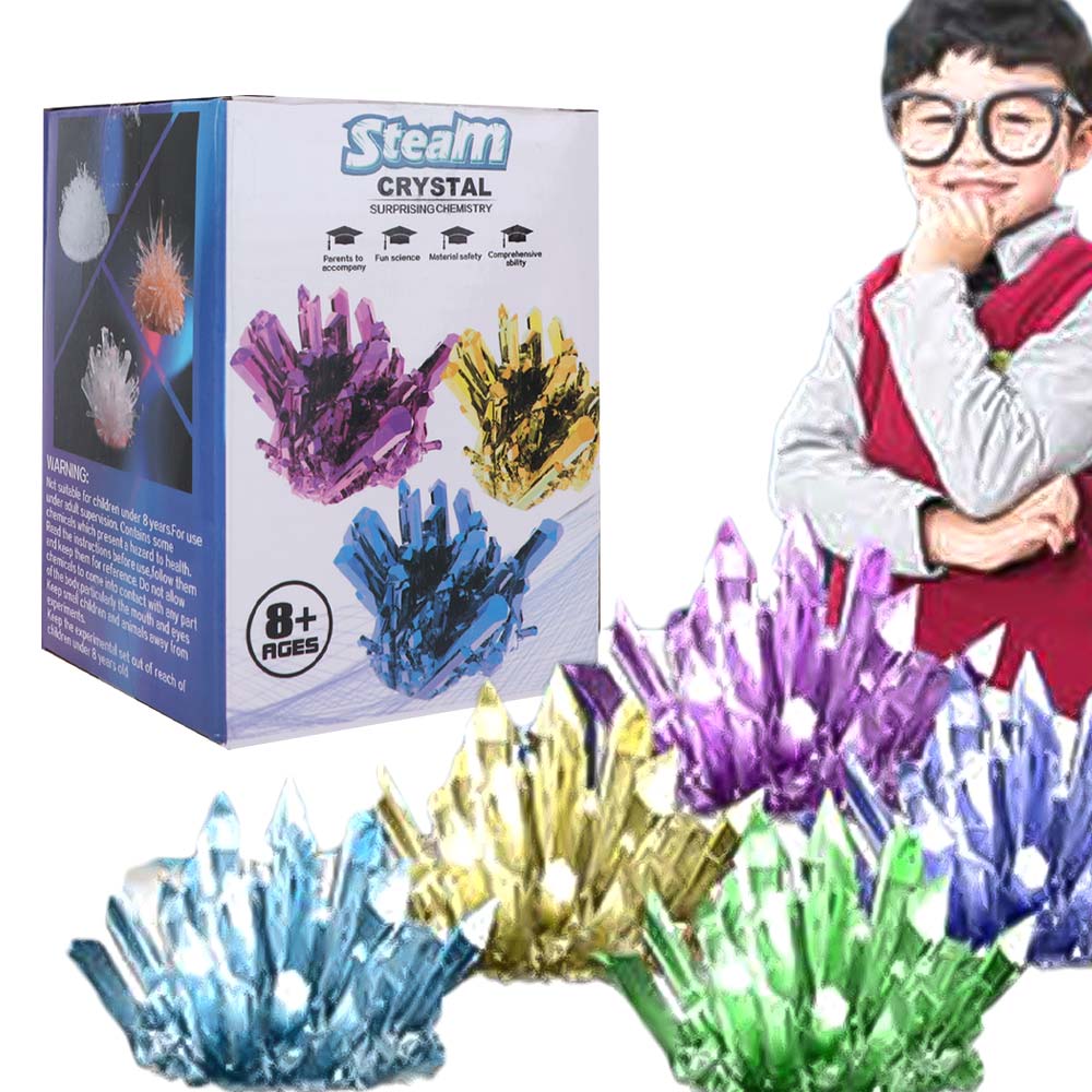 크리스탈 성장 과학 키트, 색깔이 있는 크리스탈, 쉽게 - Crystal Growing Kit 리뷰 및 가격