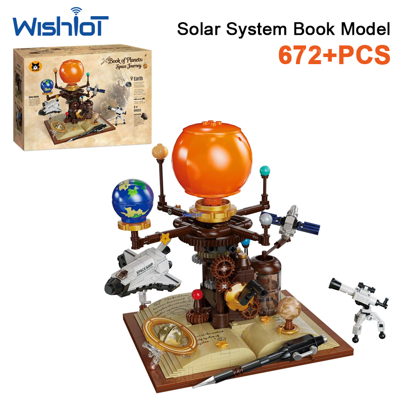 672pcs 태양계 오레리 빌딩 블록 회전하는 은하 모 - Solar System Orrery 리뷰 및 가격