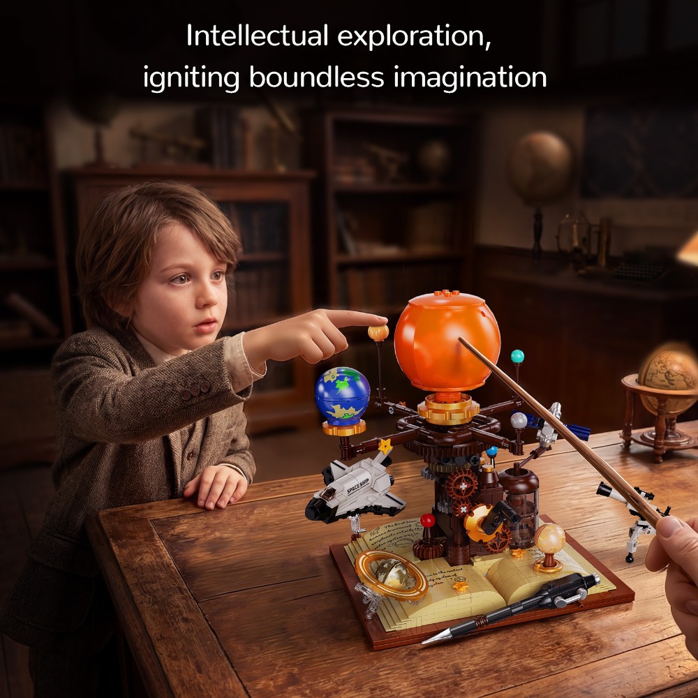 672pcs 태양계 오레리 빌딩 블록 회전하는 은하 모 - Solar System Orrery 리뷰 및 가격