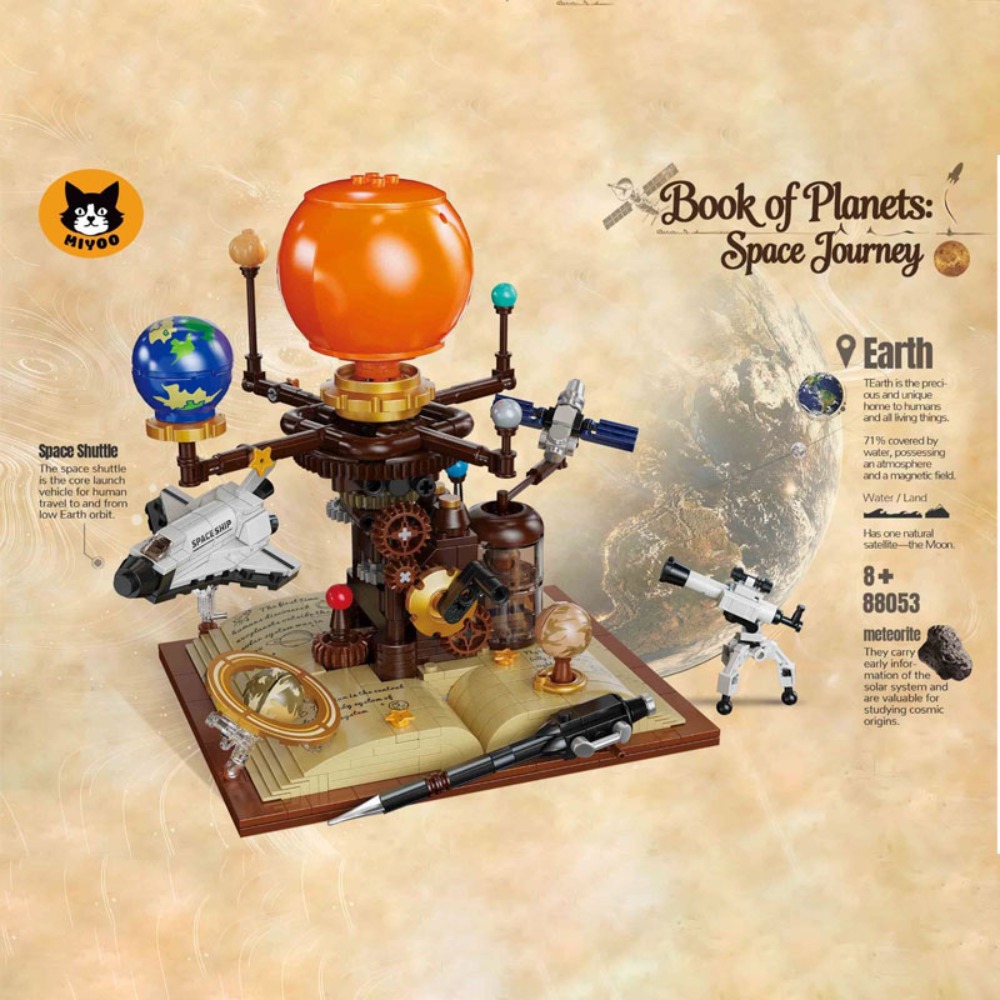 672pcs 태양계 오레리 빌딩 블록 회전하는 은하 모 - Solar System Orrery 리뷰 및 가격