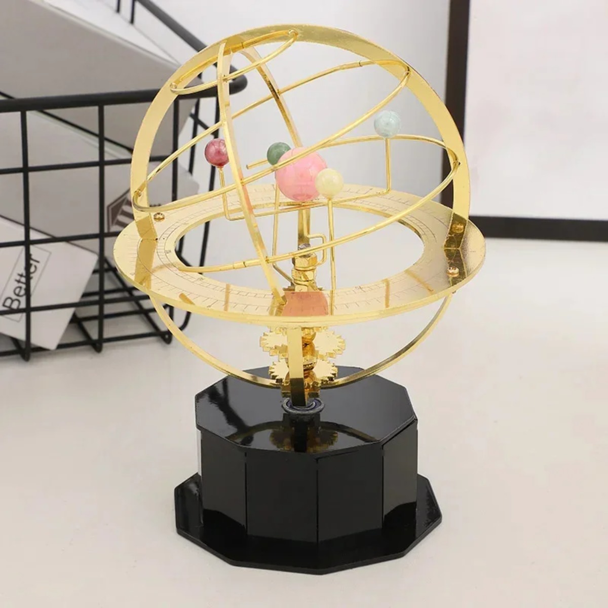 기계식 태양계 모형 금속 오레리 책상 장식 키네틱 조각 - Solar System Orrery 리뷰 및 가격