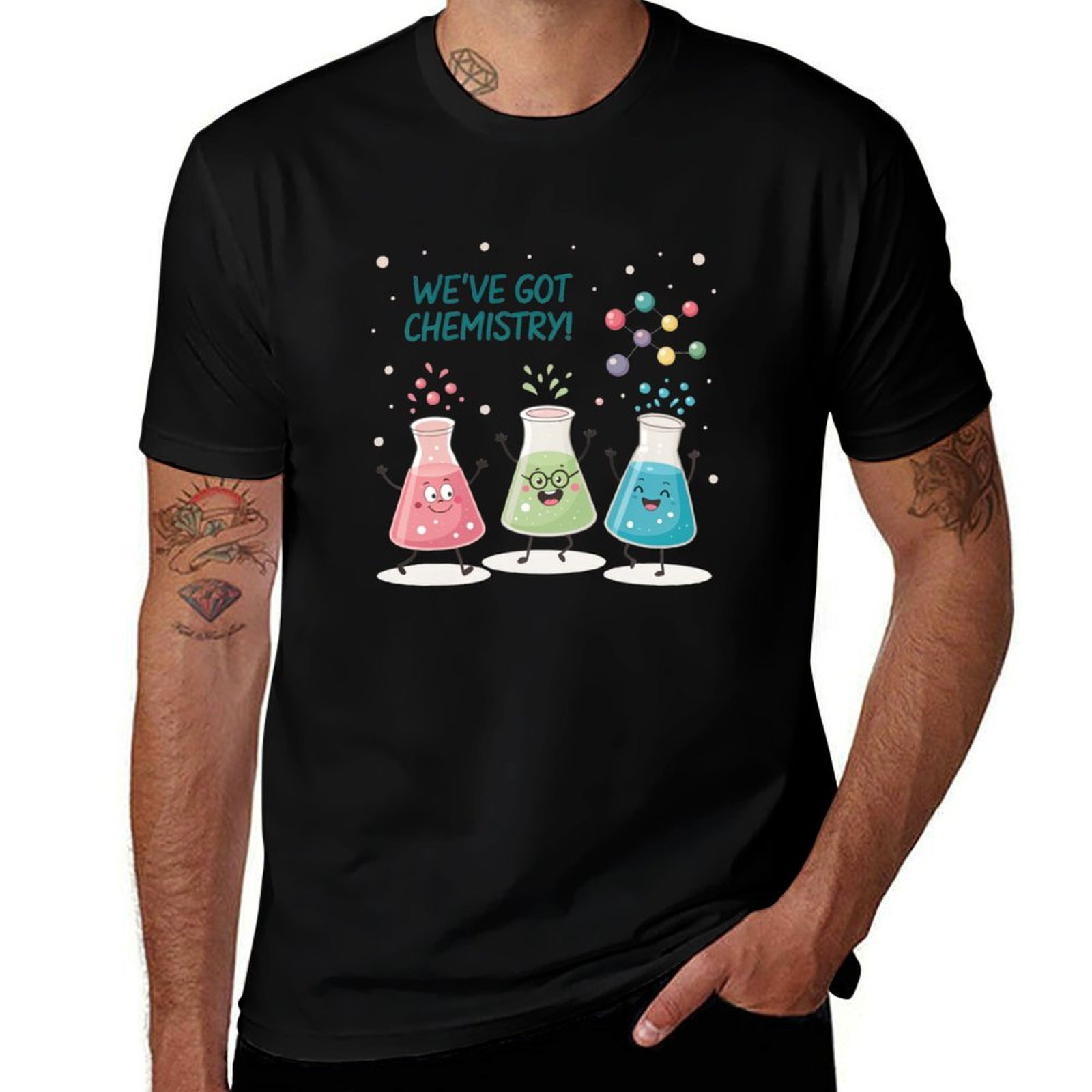 사이언스 비커 버디스 티셔츠 트렌디 캐주얼 반팔 셔츠  - Science Buddy 리뷰 및 가격