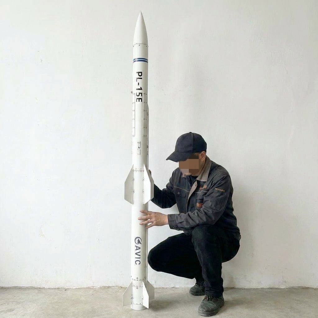 3D 프린팅된 중국 PL-15E 공대공 미사일 모형,  - Science Exhibition Models 리뷰 및 가격